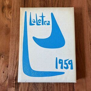 1959 La Letra Yearbook University of Redlands California CA Mid-Century Art